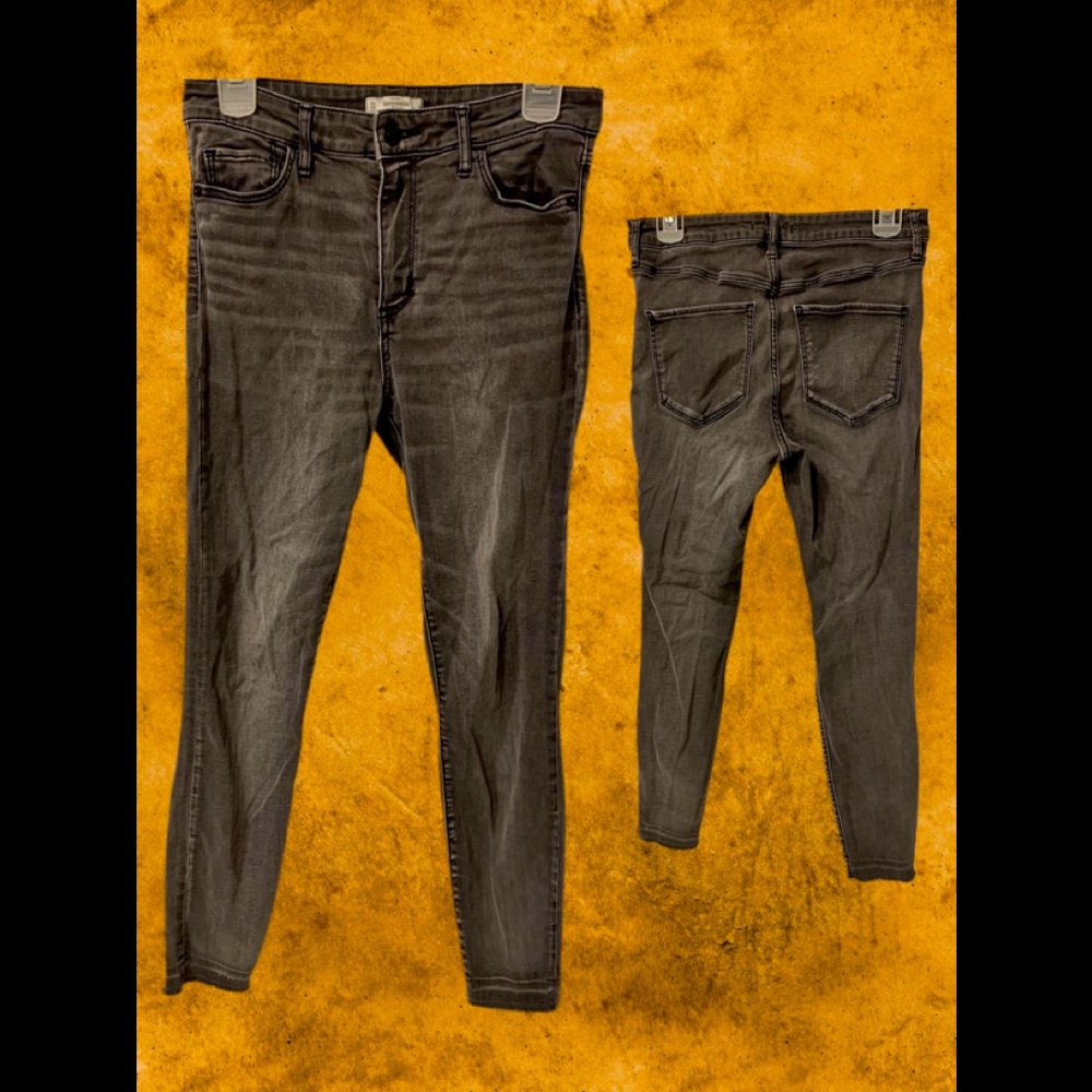 Abercrombie & Fitch Distressed Black Jeans